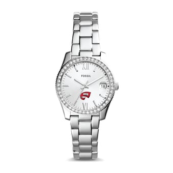Women's Fossil Silver Western Kentucky Hilltoppers Scarlette Mini Three-Hand Date Watch