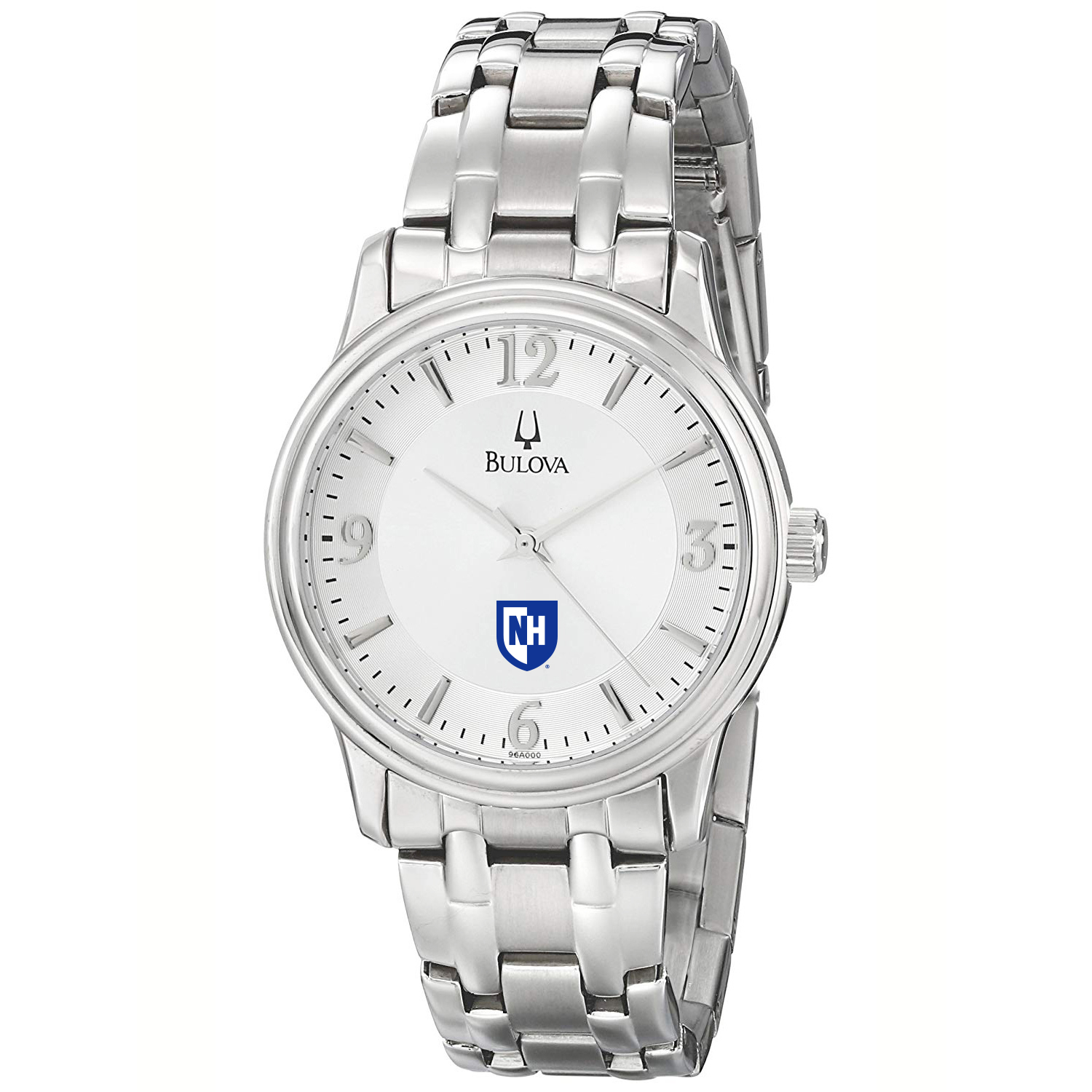 Men's Bulova  Silver New Hampshire Wildcats