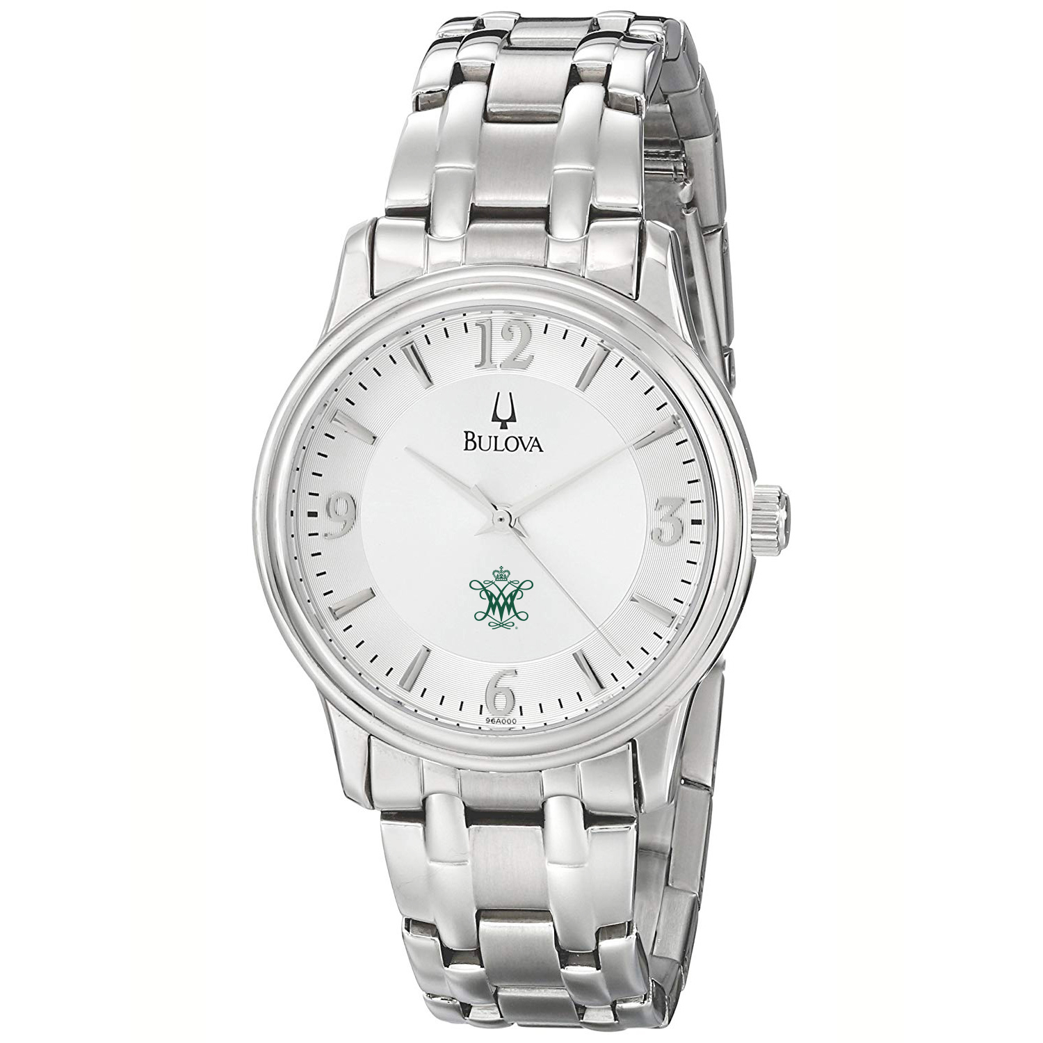 Men's Bulova  Silver William & Mary Tribe