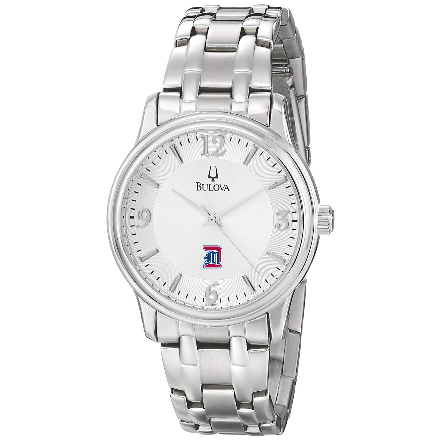Men's Bulova  Silver Detroit Mercy Titans