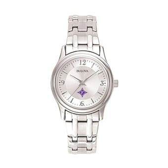 Women's Bulova Silver Furman Paladins Stainless Steel Quartz Watch