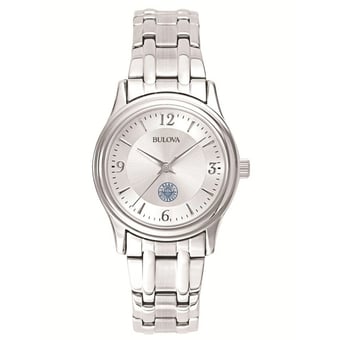 Women's Bulova Silver Kean University Cougars Stainless Steel Quartz Watch
