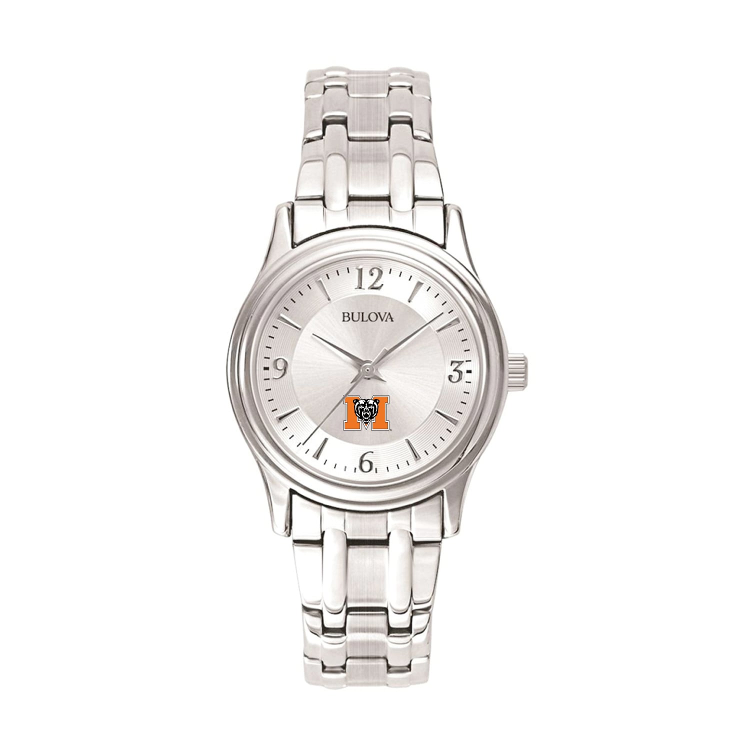 Women's Bulova Silver Mercer Bears Stainless Steel Quartz Watch