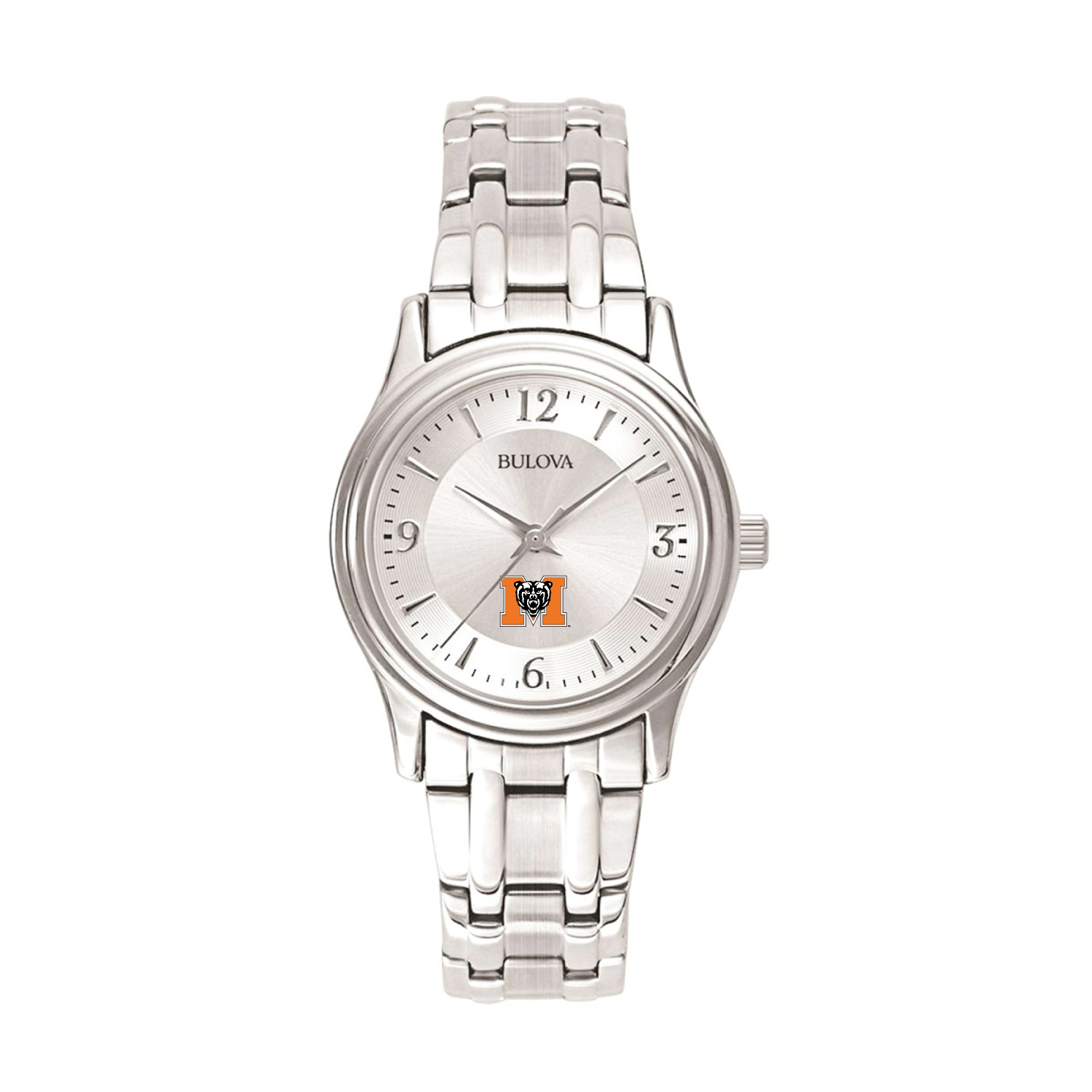 Women's Bulova Silver Mercer Bears Stainless Steel Quartz Watch