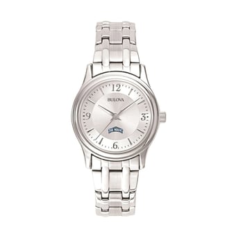 Women's Bulova Silver Mount St. Mary's Mountaineers Stainless Steel Quartz Watch