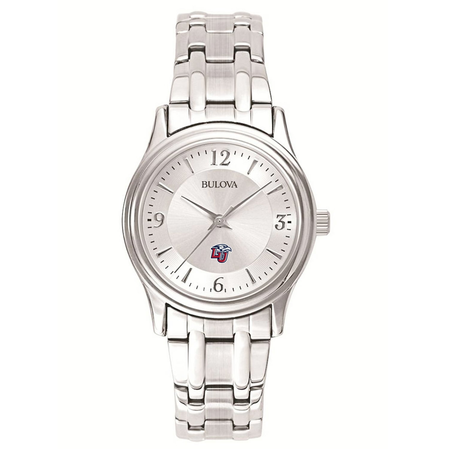 Women's Bulova Silver Liberty Flames Stainless Steel Quartz Watch