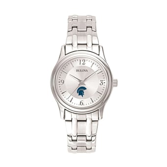 Women's Bulova Silver Case Western Reserve University Stainless Steel Quartz Watch