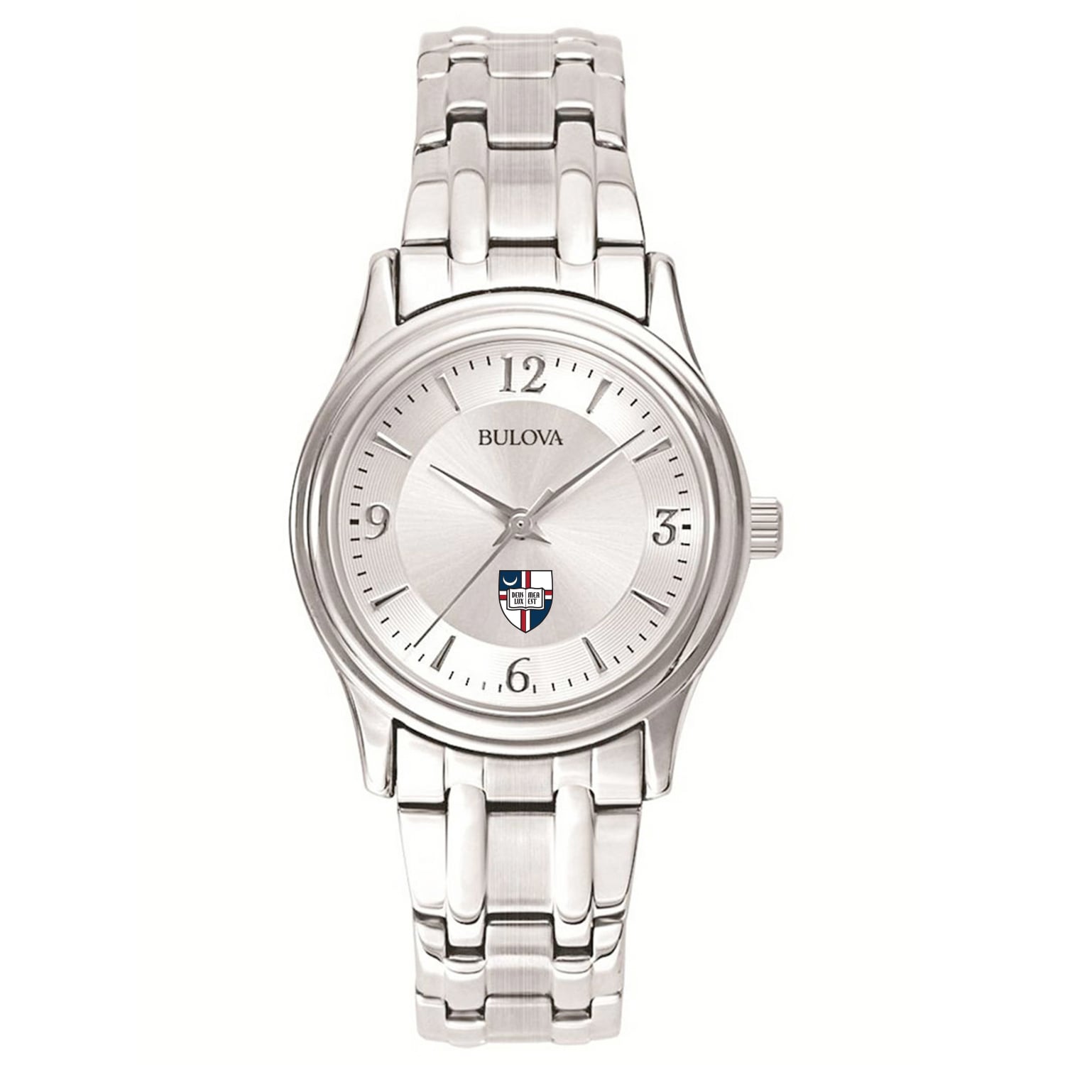 Women's Bulova Silver Catholic University Cardinals Stainless Steel Quartz Watch