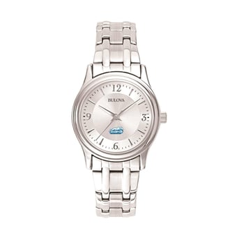 Women's Bulova Silver Assumption Greyhounds Stainless Steel Quartz Watch