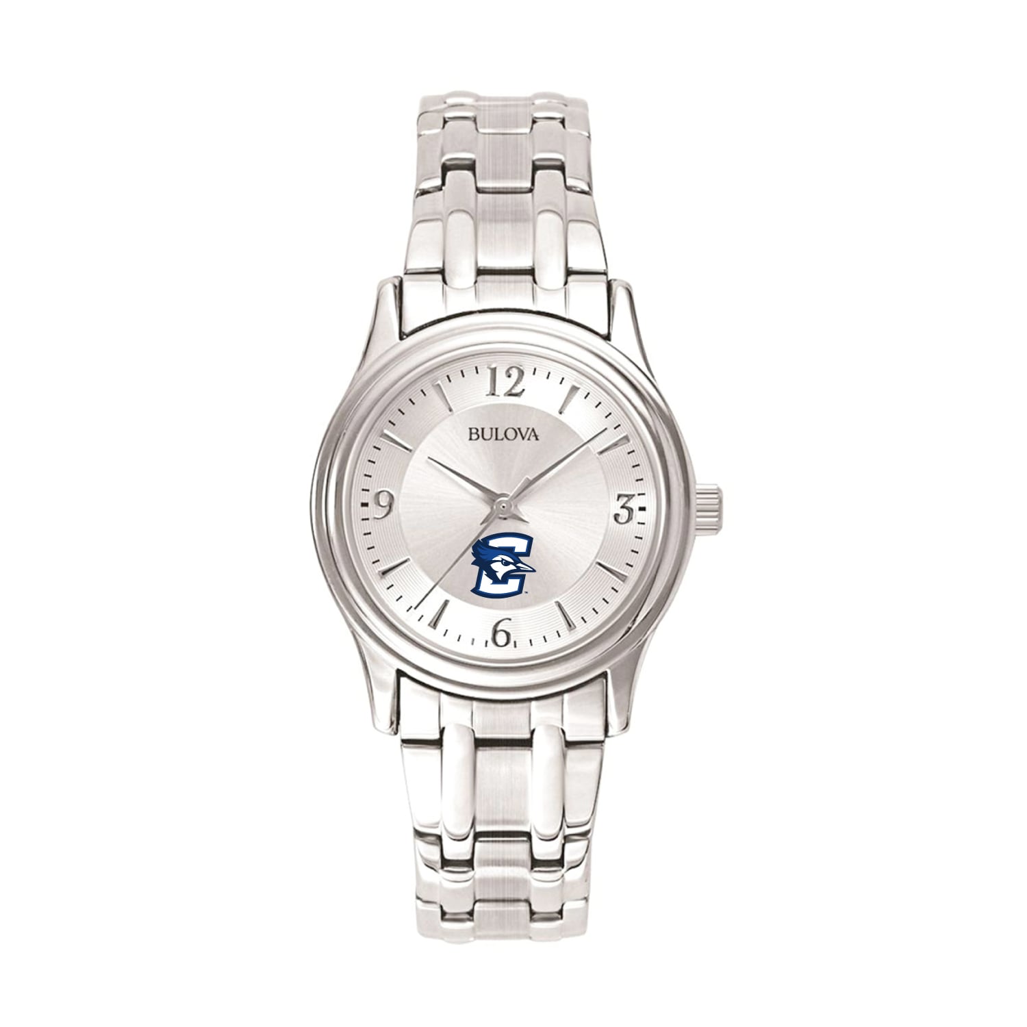 Women's Bulova Silver Creighton Bluejays Stainless Steel Quartz Watch
