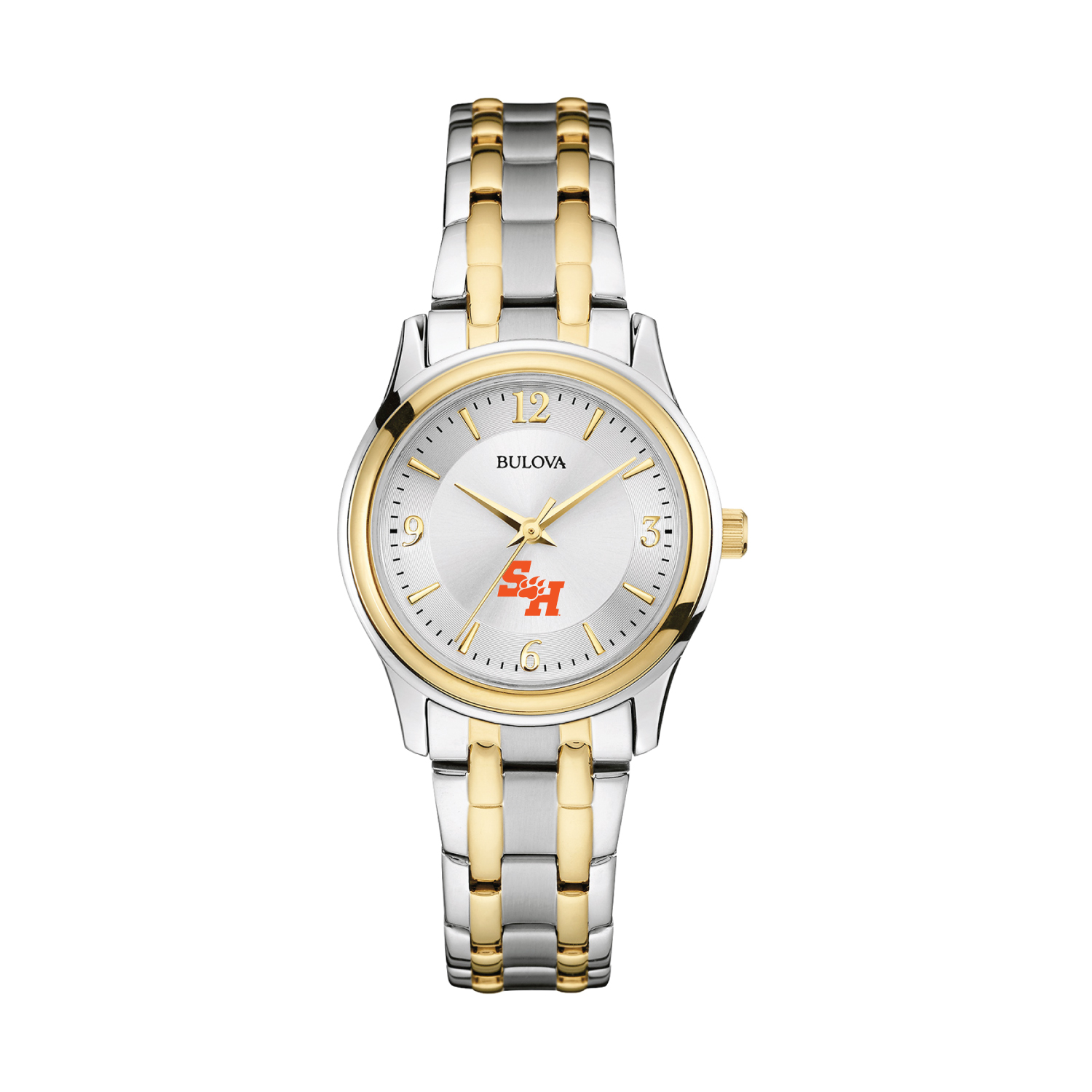 Women's Bulova Silver/Gold Sam Houston State Bearkats Classic Two-Tone Round Watch