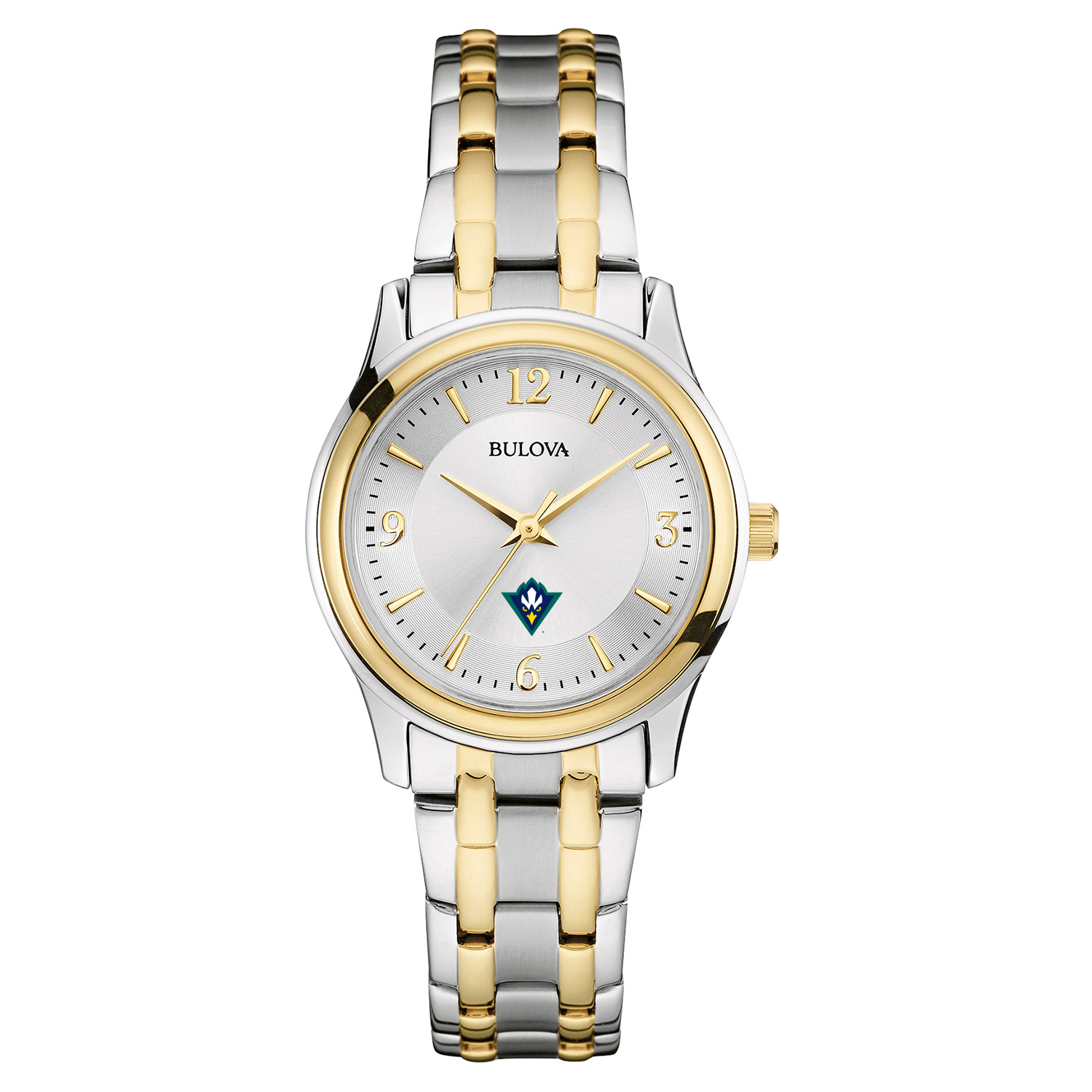 Women's Bulova Silver/Gold UNC Wilmington Seahawks Classic Two-Tone Round Watch