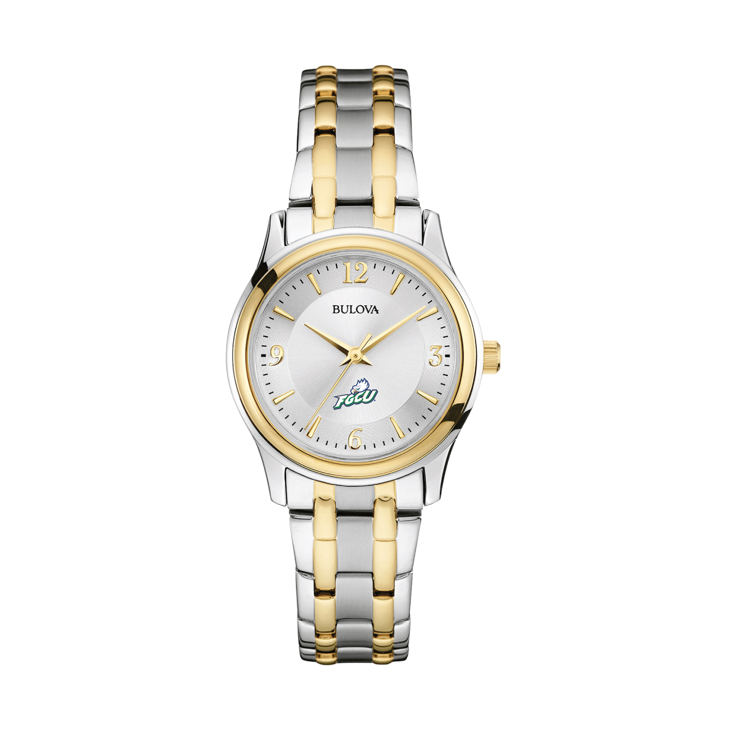 Women's Bulova Silver/Gold Florida Gulf Coast Eagles Classic Two-Tone Round Watch