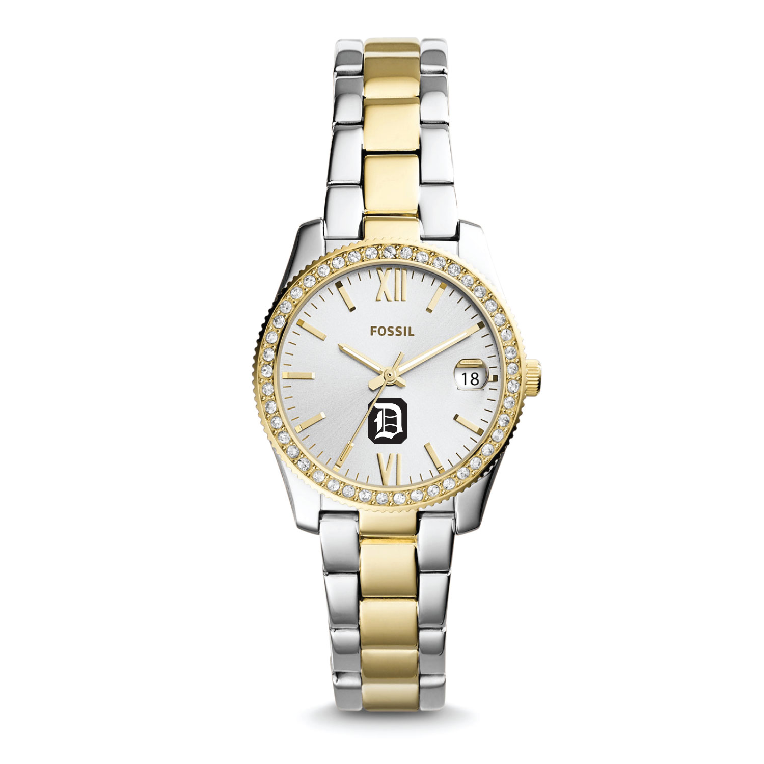 Women's Fossil Duquesne Dukes Scarlette Mini Two-Tone Stainless Steel Watch