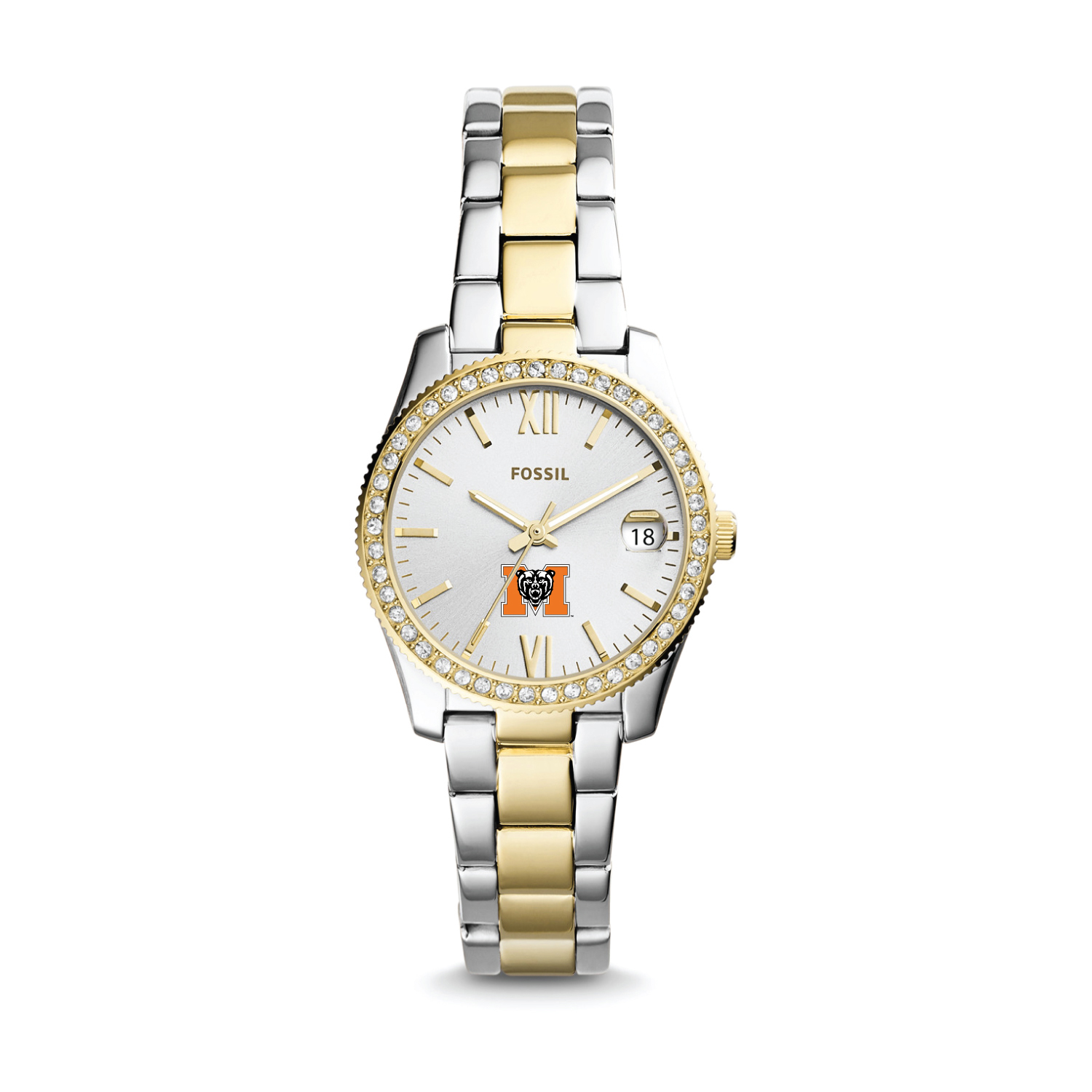 Women's Fossil Mercer Bears Scarlette Mini Two-Tone Stainless Steel Watch