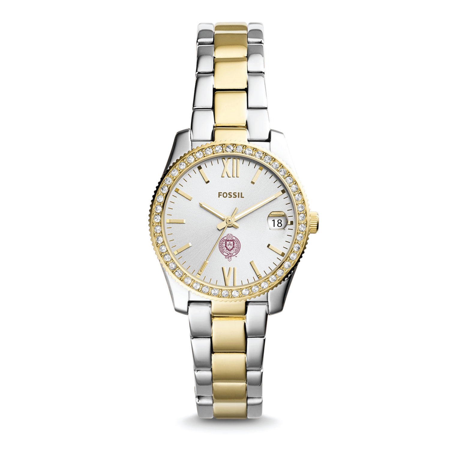 Women's Fossil Fordham Rams Scarlette Mini Two-Tone Stainless Steel Watch