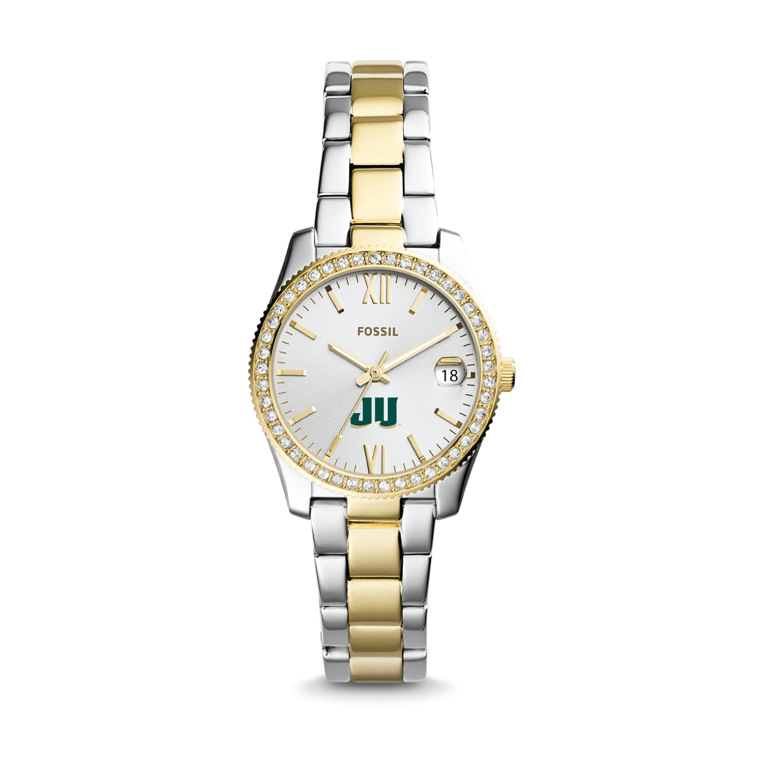 Women's Fossil JU Dolphins Scarlette Mini Two-Tone Stainless Steel Watch