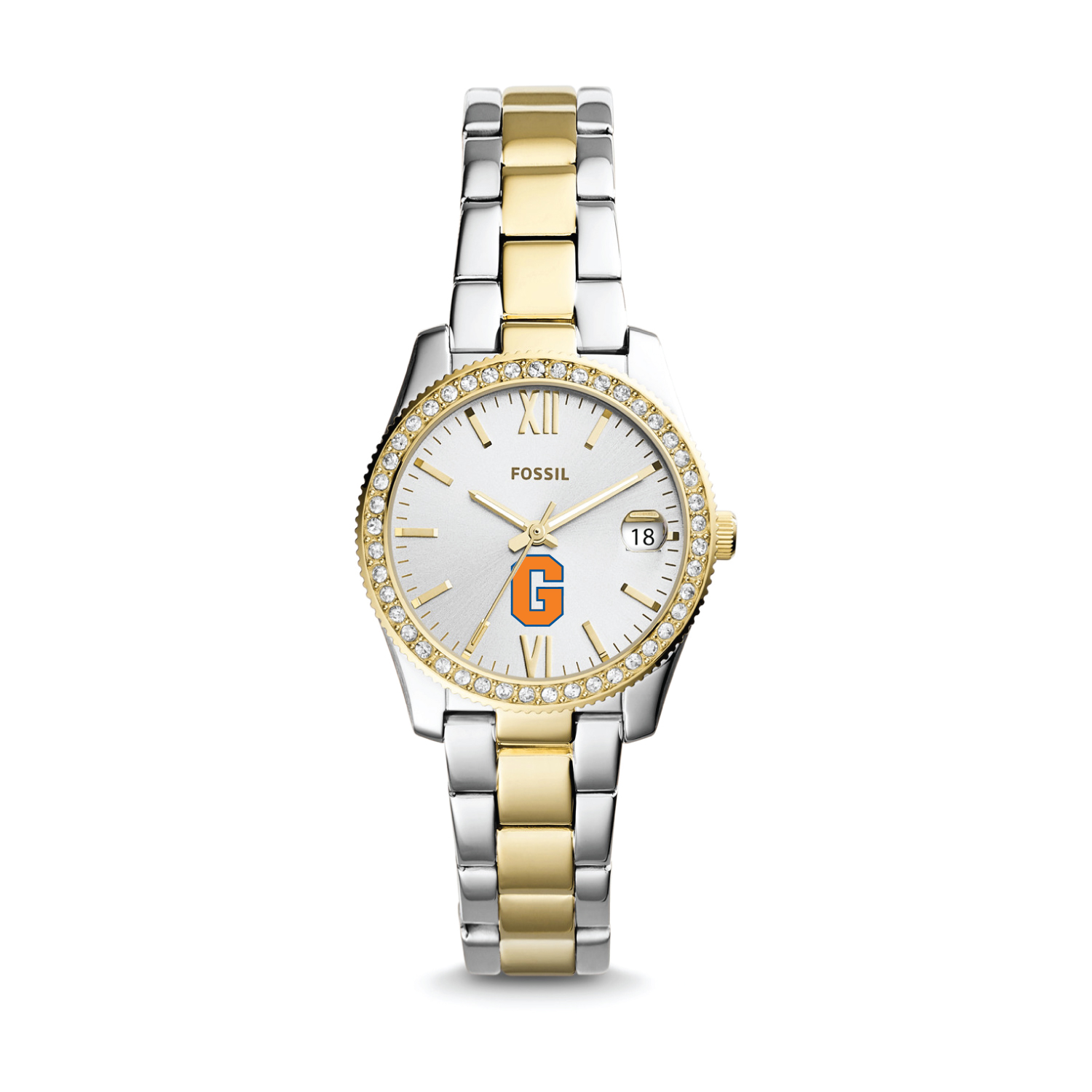 Women's Fossil Gettysburg Bullets Scarlette Mini Two-Tone Stainless Steel Watch