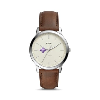 Fossil Furman Paladins The Minimalist Brown Leather Watch
