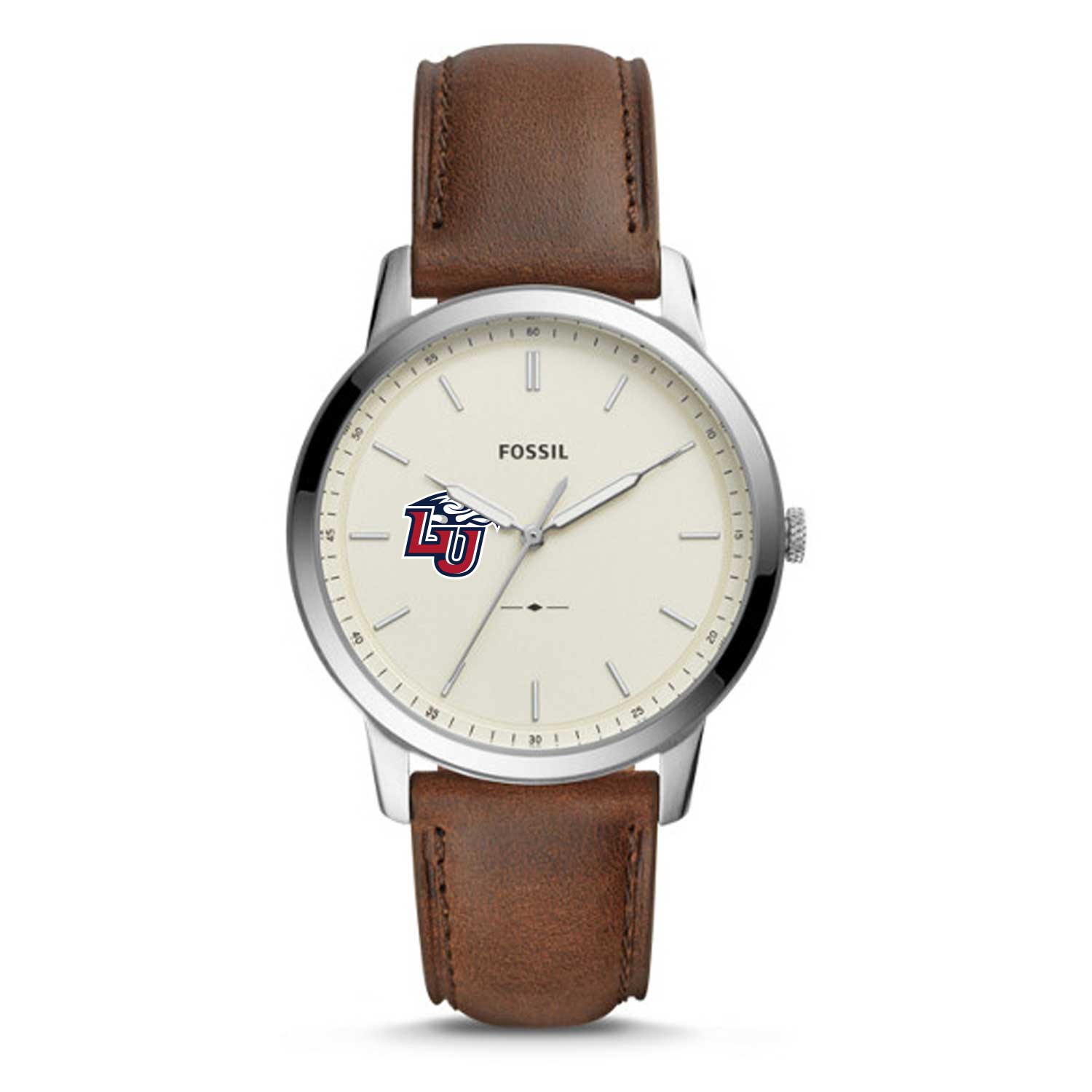 Fossil Liberty Flames The Minimalist Brown Leather Watch