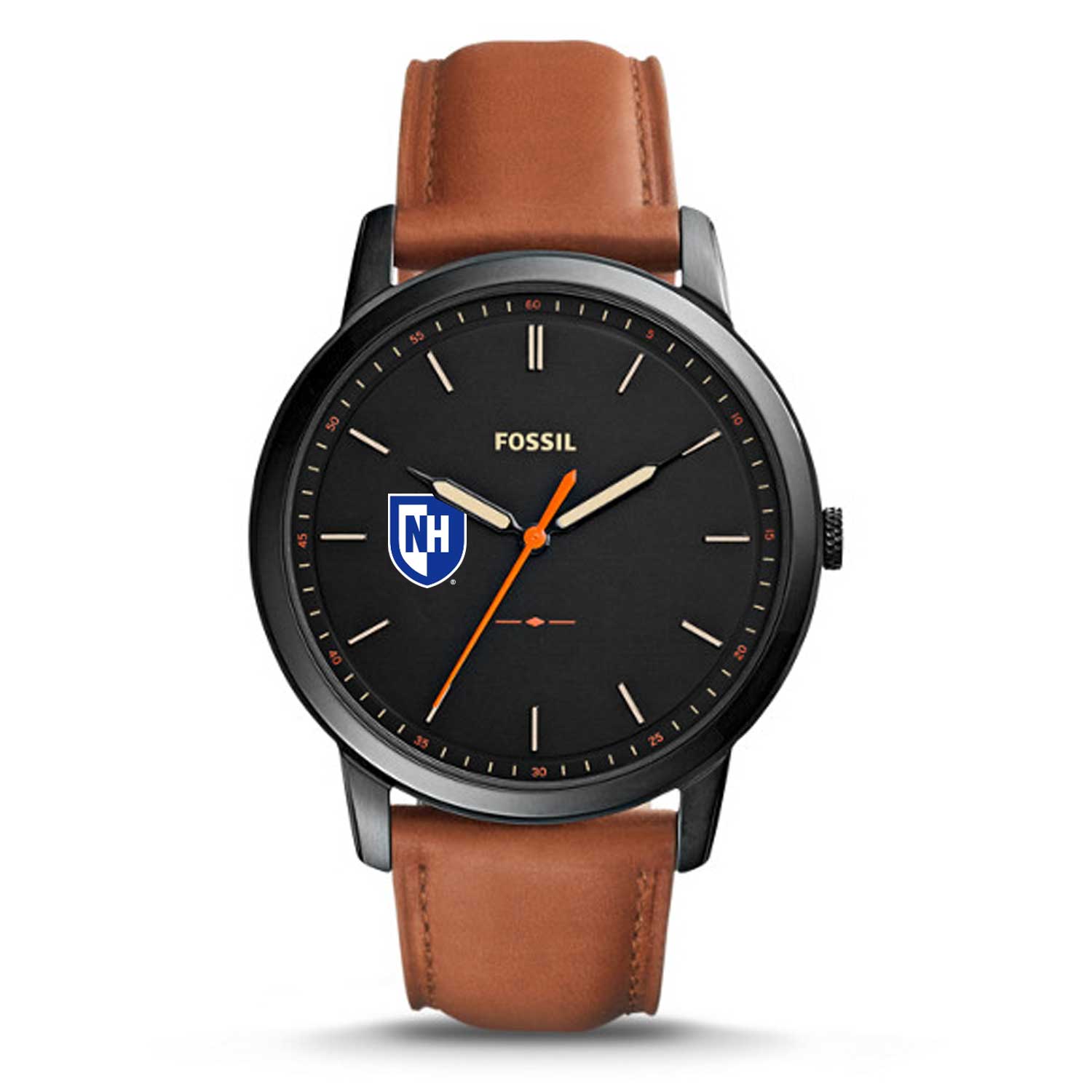 Fossil New Hampshire Wildcats The Minimalist Slim Light Brown Leather Watch