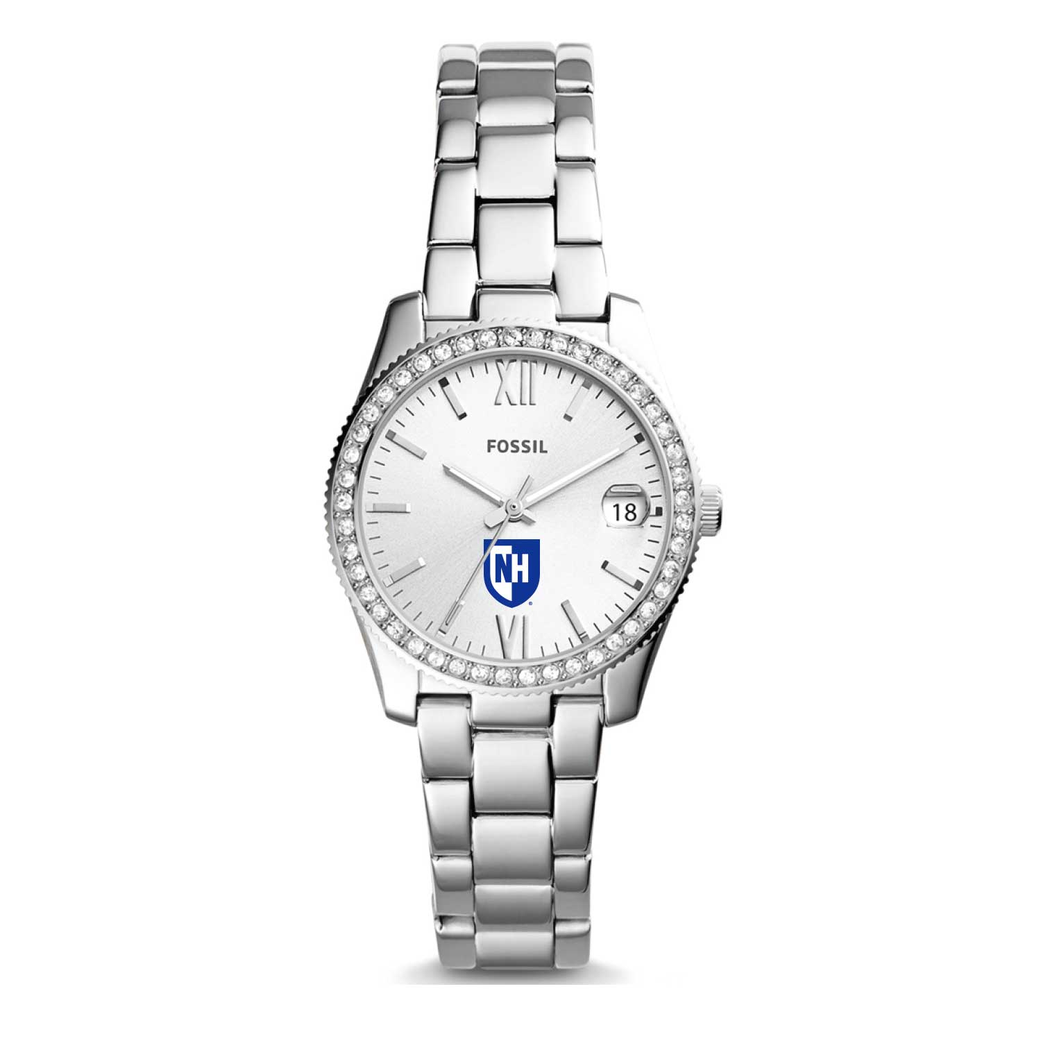 Fossil New Hampshire Wildcats Scarlette Mini Three-Hand Date Watch