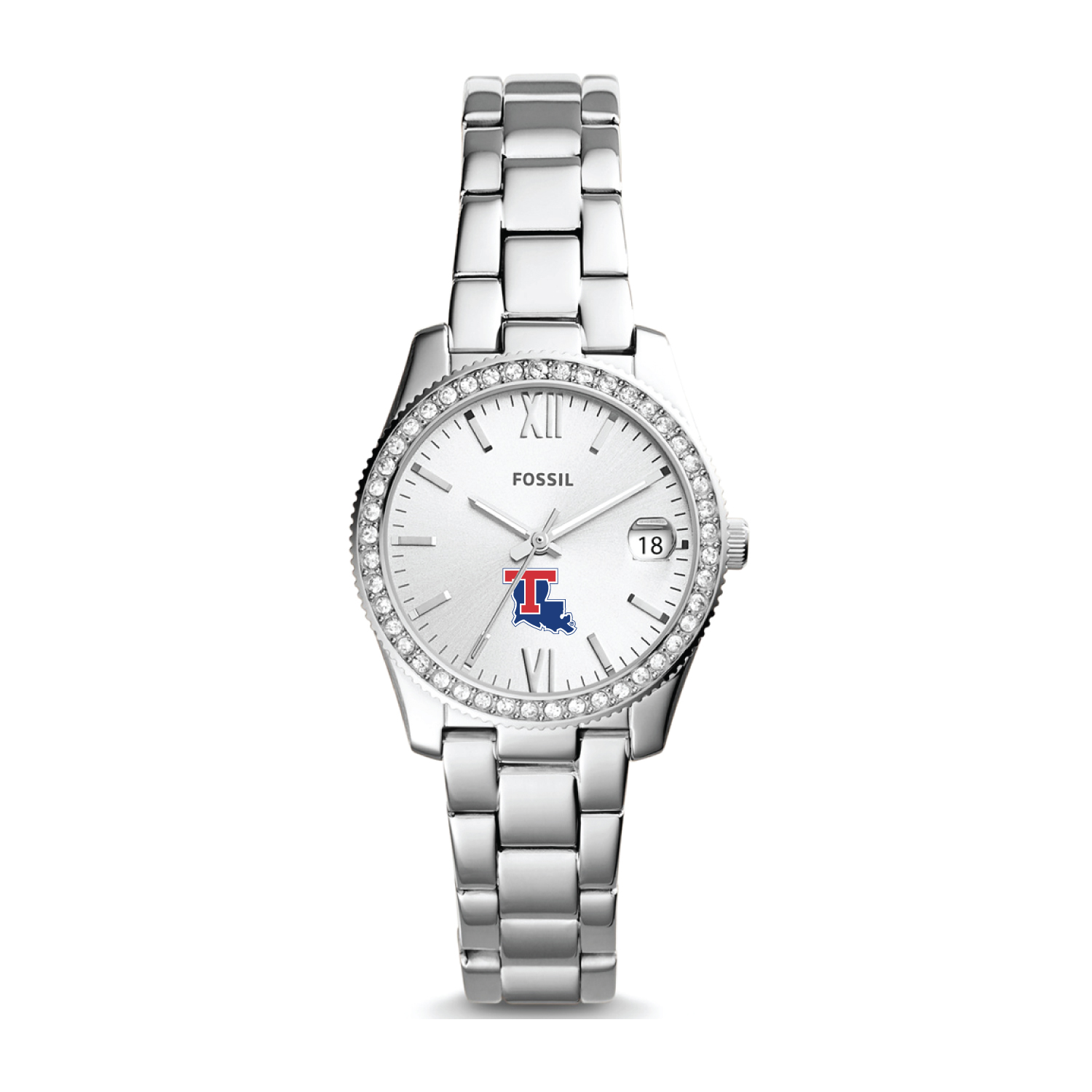 Fossil Louisiana Tech Bulldogs Scarlette Mini Three-Hand Date Watch
