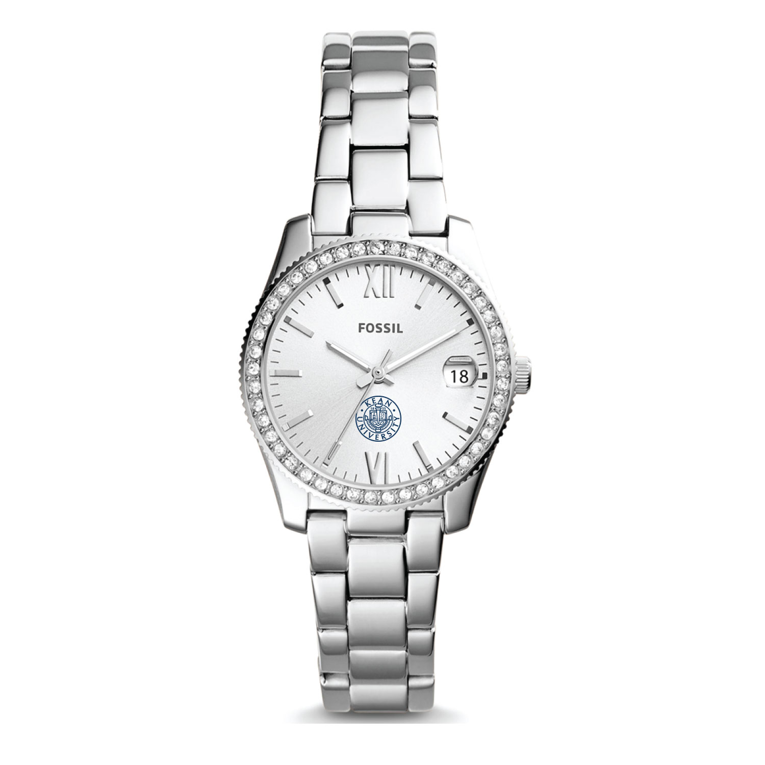 Fossil Kean University Cougars Scarlette Mini Three-Hand Date Watch
