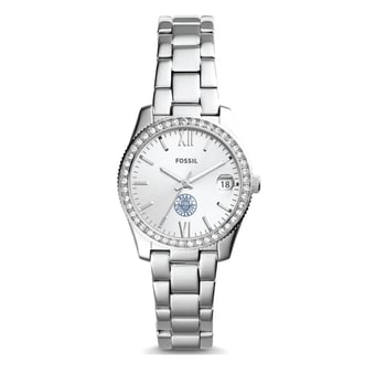 Fossil Kean University Cougars Scarlette Mini Three-Hand Date Watch