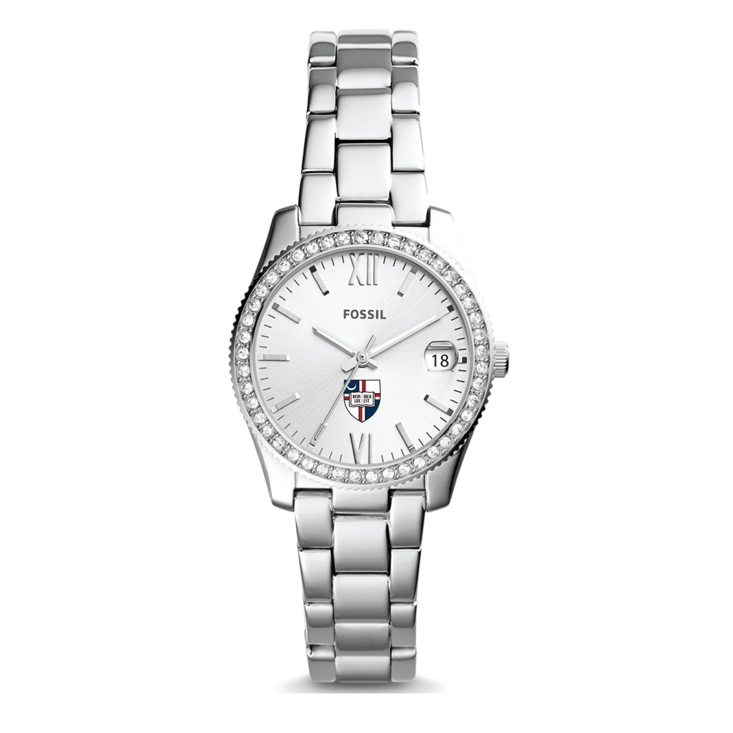 Fossil Catholic University Cardinals Scarlette Mini Three-Hand Date Watch