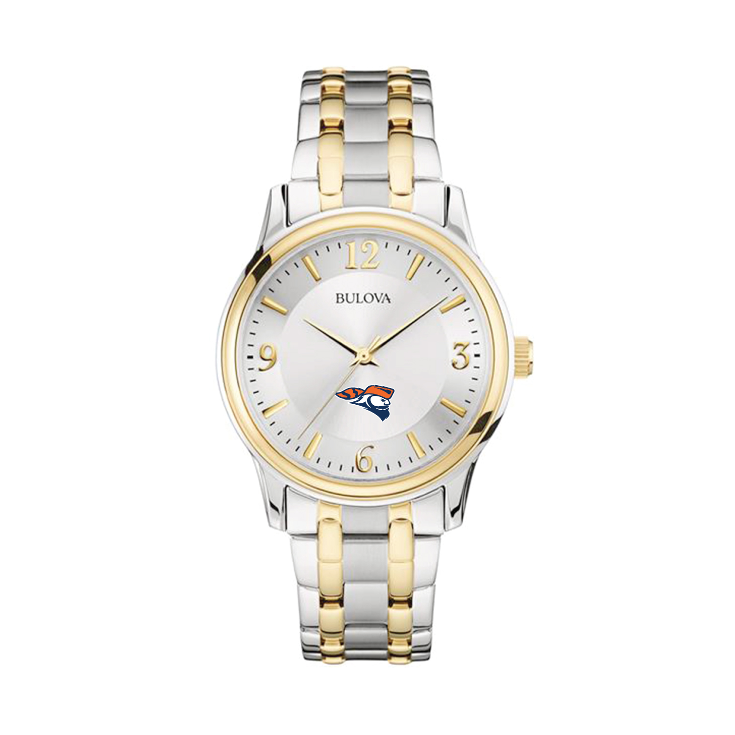 Bulova Silver/Gold Carroll University Pioneers Classic Two-Tone Round Watch