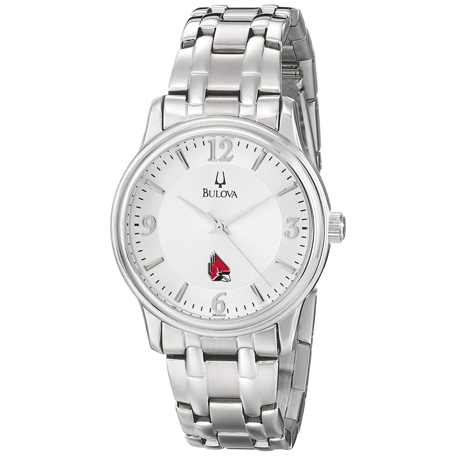 Men's Bulova  Silver Ball State Cardinals