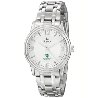 Men's Bulova  Silver Manhattan Jaspers