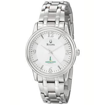 Men's Bulova  Silver Norfolk State Spartans