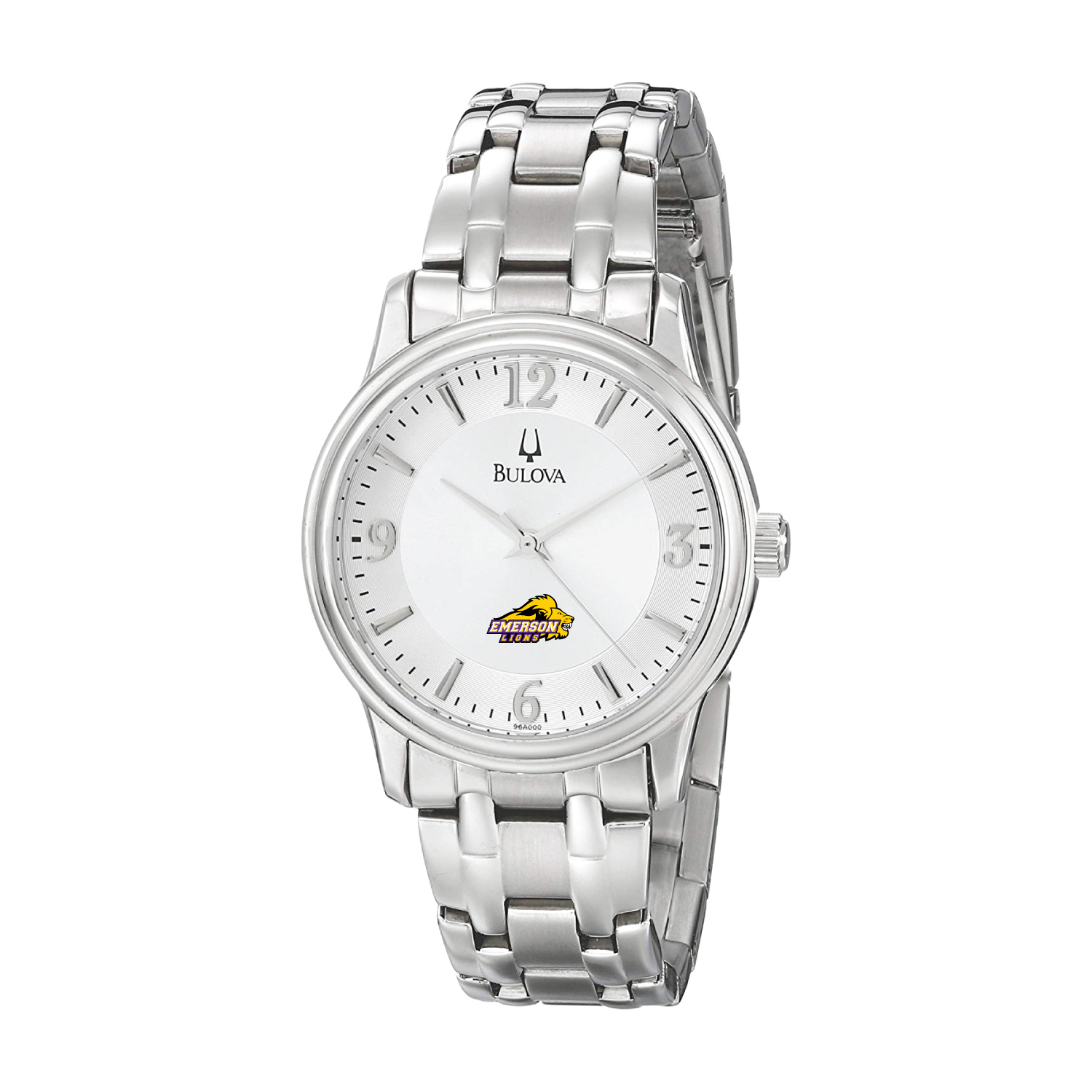 Men's Bulova  Silver Emerson College Lions