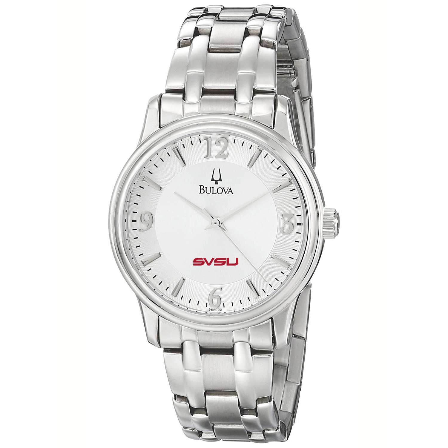 Men's Bulova  Silver Saginaw Valley State Cardinals