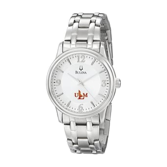 Men's Bulova  Silver ULM Warhawks