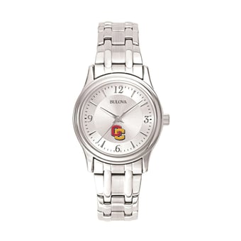 Women's Bulova Silver Oberlin Yeomen Stainless Steel Quartz Watch
