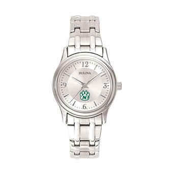 Women's Bulova Silver Northwest Missouri State Bearcats Stainless Steel Quartz Watch