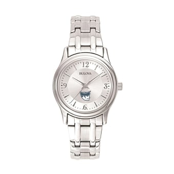 Women's Bulova Silver Marietta College Pioneers Stainless Steel Quartz Watch