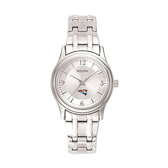 Women's Bulova Silver Carroll University Pioneers Stainless Steel Quartz Watch