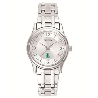 Women's Bulova Silver Loyola Greyhounds Stainless Steel Quartz Watch