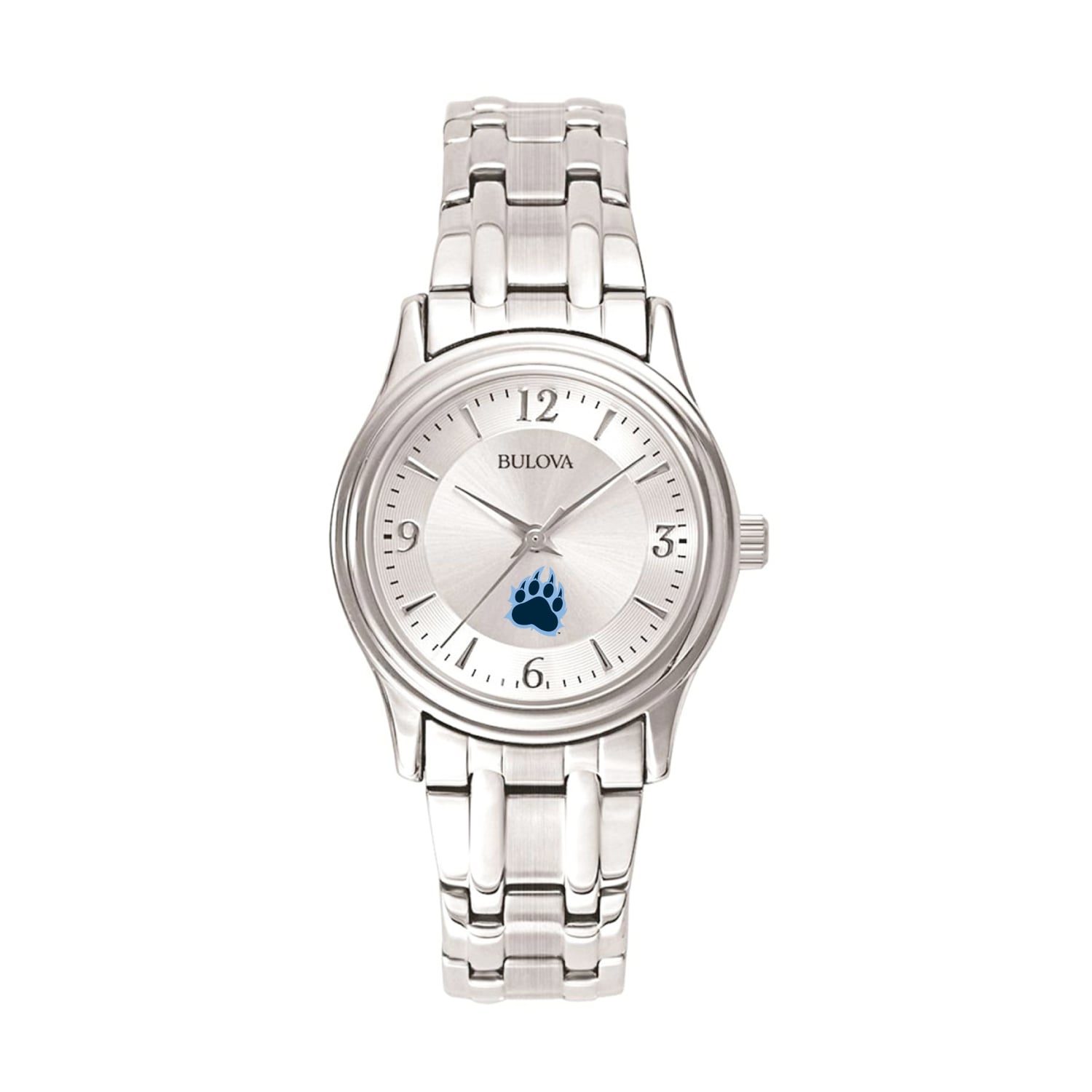 Women's Bulova Silver CUNY Baruch College Stainless Steel Quartz Watch