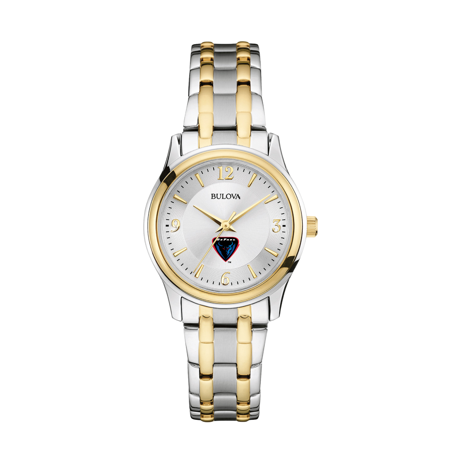 Women's Bulova Silver/Gold DePaul Blue Demons Classic Two-Tone Round Watch