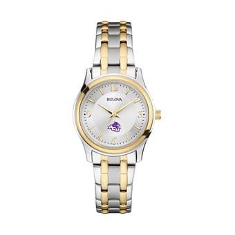 Women's Bulova Silver/Gold Abilene Christian University Wildcats Classic Two-Tone Round Watch