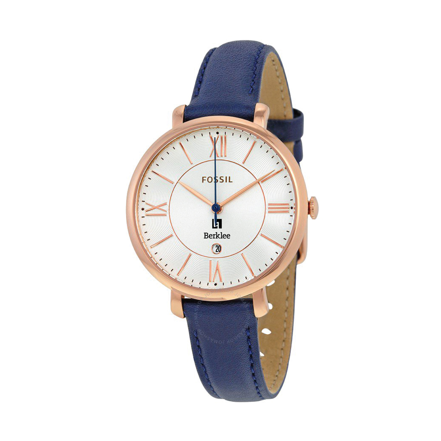 Women's Fossil Navy Berklee College of Music Jacqueline Leather Watch