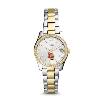 Women's Fossil Silver/Gold Oberlin Yeomen Scarlette Mini Two-Tone Stainless Steel Watch