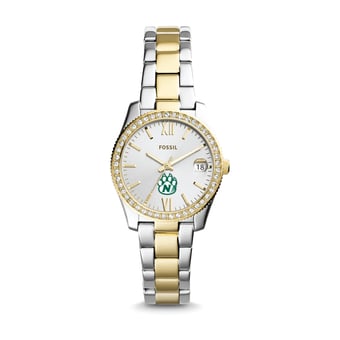 Women's Fossil Silver/Gold Northwest Missouri State Bearcats Scarlette Mini Two-Tone Stainless Steel Watch