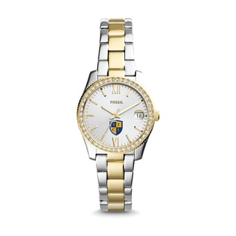 Women's Fossil Silver/Gold South Texas College of Law Scarlette Mini Two-Tone Stainless Steel Watch