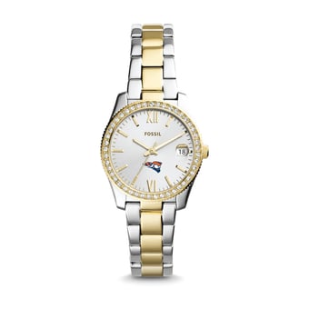 Women's Fossil Silver/Gold Carroll University Pioneers Scarlette Mini Two-Tone Stainless Steel Watch